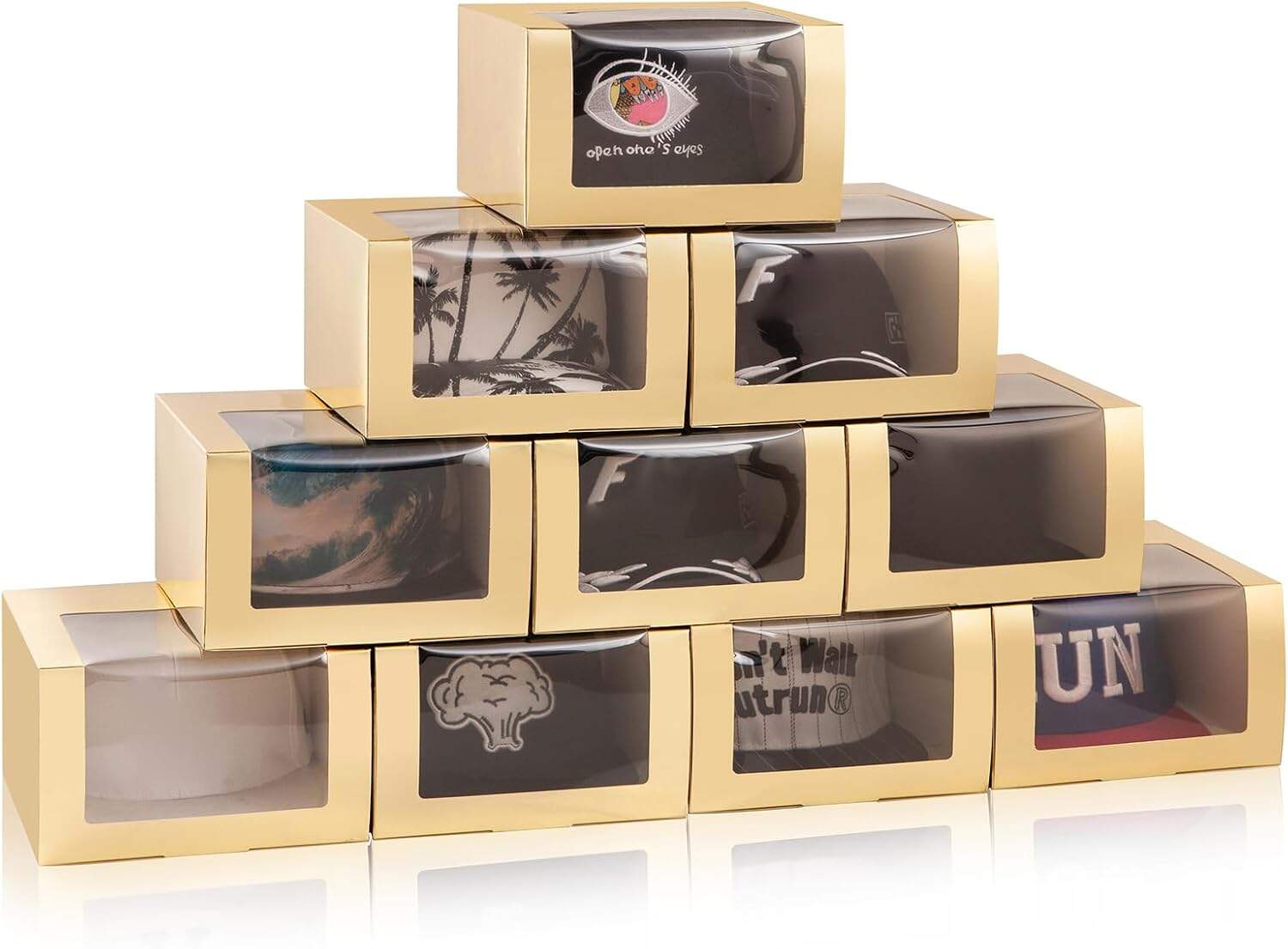 Bulk baseball cap boxes for apparel brands