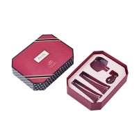 Polygonal Rigid Lid and Base Skincare Box with Wrapped Blister Insert | Luxury Cosmetic Packaging