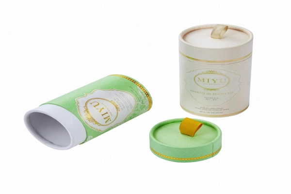 Custom Cardboard Tube Packaging for Tea Coffee and Protein Powder