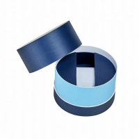Custom Premium Rigid Hard Cardboard Silver Foil Stamped Paper Tube Round Cylindrical Watch Box for Caja de relojes