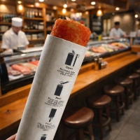 Direct Factory Paper Tube Sushi Cylinder Push pop Up Roll Packaging Pushpop Verpackung Sushi Boxes