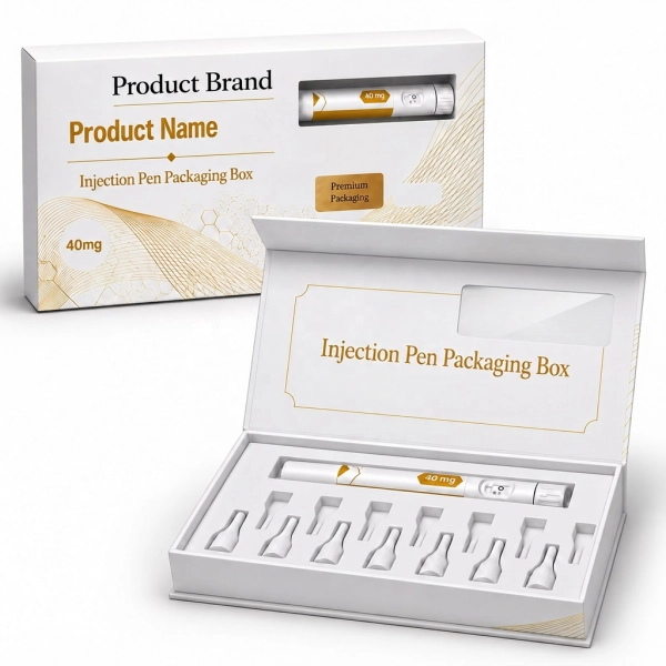 Injection Peptide Pen Box Packaging with Needle Holder