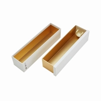  Single Wine Bottle Drawer Box - Custom Insert & Embossed Foil Logo
