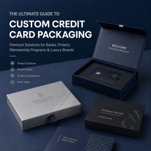 Custom Credit Card Packaging Box Design Guide: Materials, Inserts, Finishes, and Box Structures