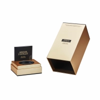 Luxury Gold Card Paper Lid and Base Perfume Display Box with EVA Insert & Instruction Manual