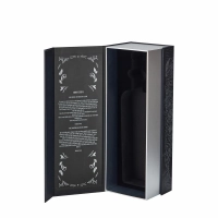 Customized Design Flip Top Rigid Cardboard Scodix Print Uv Logo Paper Box For Wine/Whiskey