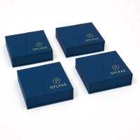 Eco-Friendly Jewelry Boxes with Logo Luxury Magnetic Box with Pouch for Necklace Earrings