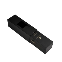 Custom Design Foil logo Magnetic Closure Rigid Black PU leather 750ml Wine Bottle Packaging Box With EVA Foam Insert