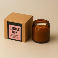 Brown Candle Box / Kraft Paper Candle Box — Sustainable Custom Packaging for Candle Brands