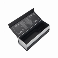 Customized Design Flip Top Rigid Cardboard Scodix Print Uv Logo Paper Box For Wine/Whiskey