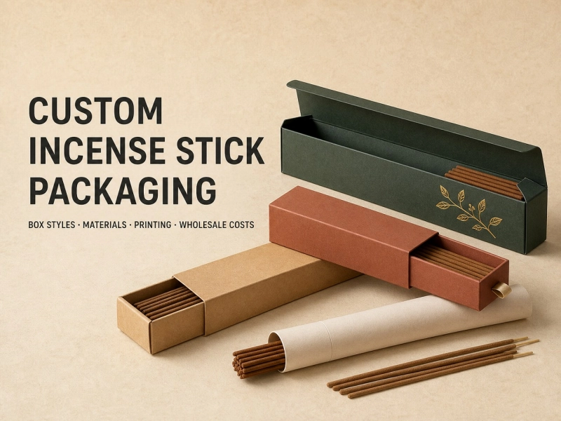 Custom Incense Stick Packaging Guide: Box Styles, Materials, Printing & Wholesale Costs