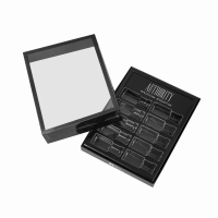 Custom Logo Rigid Paper Cardboard Makeup Skincare Set 2 Pieces Nail Polish Packaging Box With Window