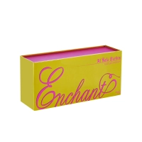 Custom Your Own Logo Gold Card Paper Drawer Pull-Out Rigid Box Perfume Packaging With Pvc Insert