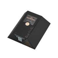 Wholesale Cardboard Wine Storage Boxes Heavy Duty Black Rigid Packaging 3 Bottle Wine and Glass Gift Box Set