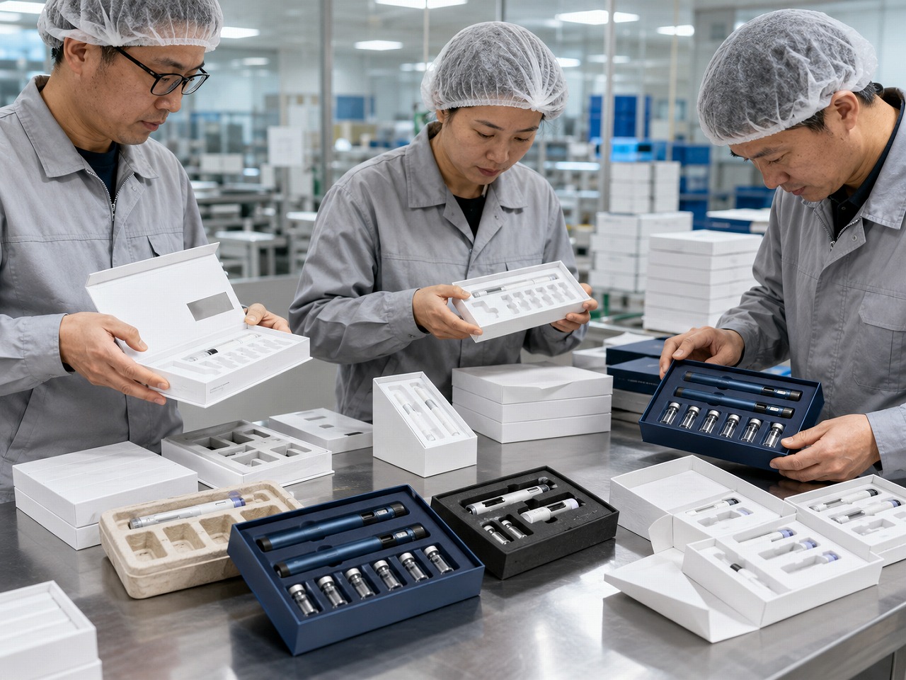 peptides injectable packaging box production line