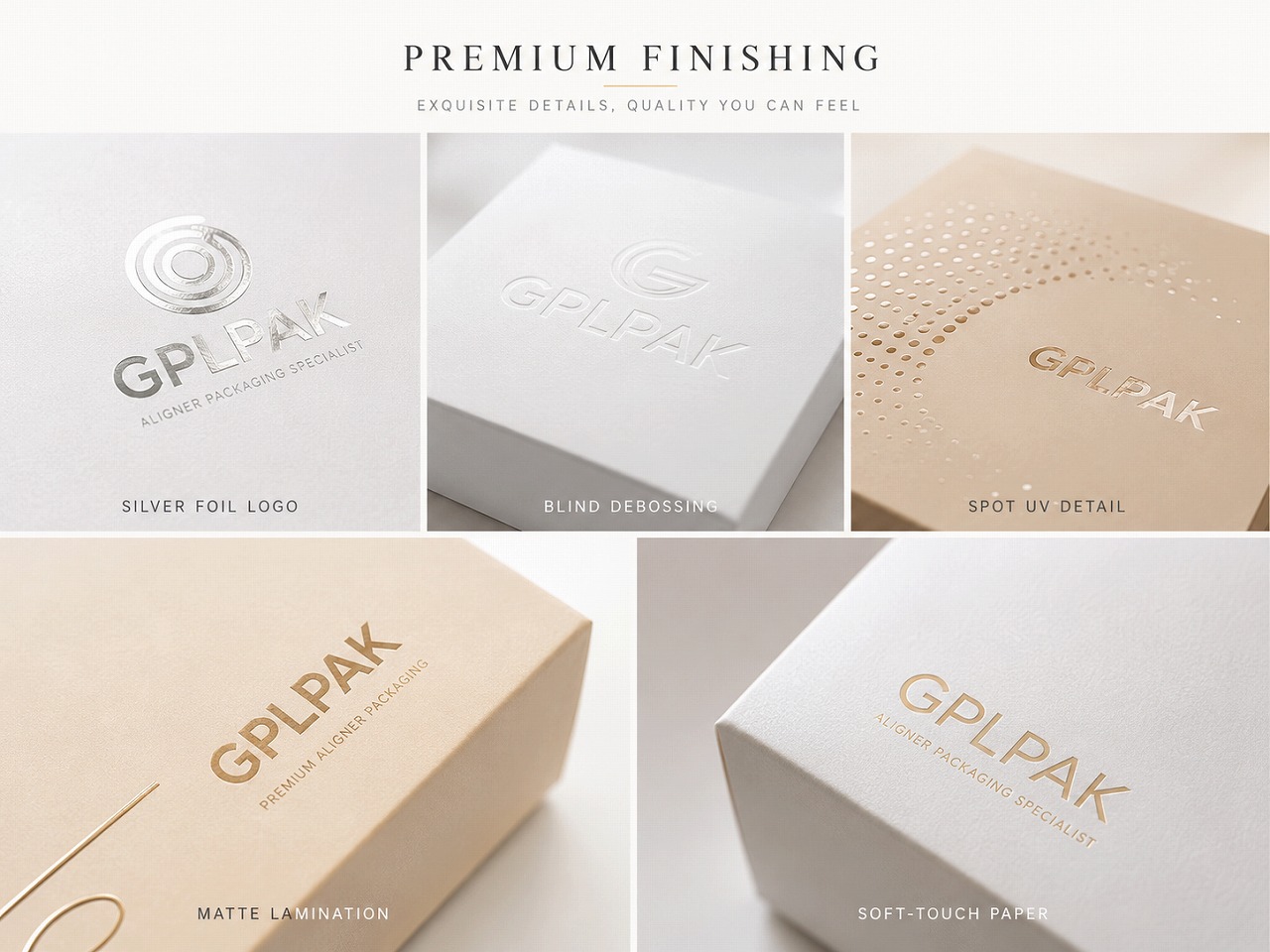 Teeth Aligner Packaging Box surface finishing