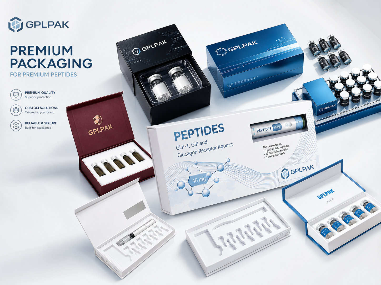 custom peptides boxes packaging